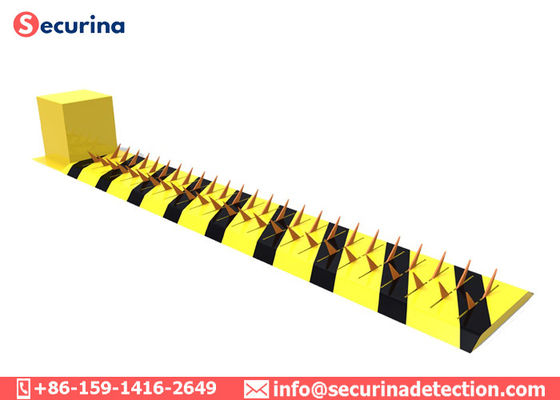 Paslanmaz Çelik Trafik Spike Bariyeri, Güvenli Lastik Katili Çarpışma Önleyici Uyarı